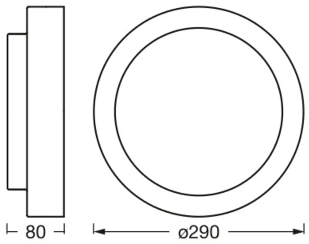 Osram Orbis Madrid Plafondlamp 290mm - Zwart - E27 - afbeelding 6 van 6