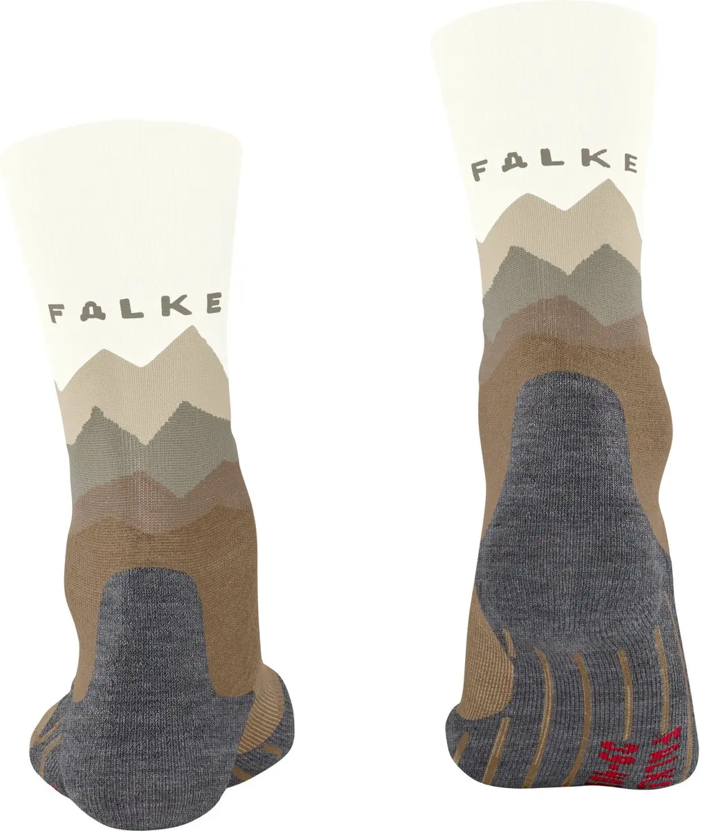 FALKE TK2 anti-blaar dik wol functioneel materiaal wandelsokken heren beige