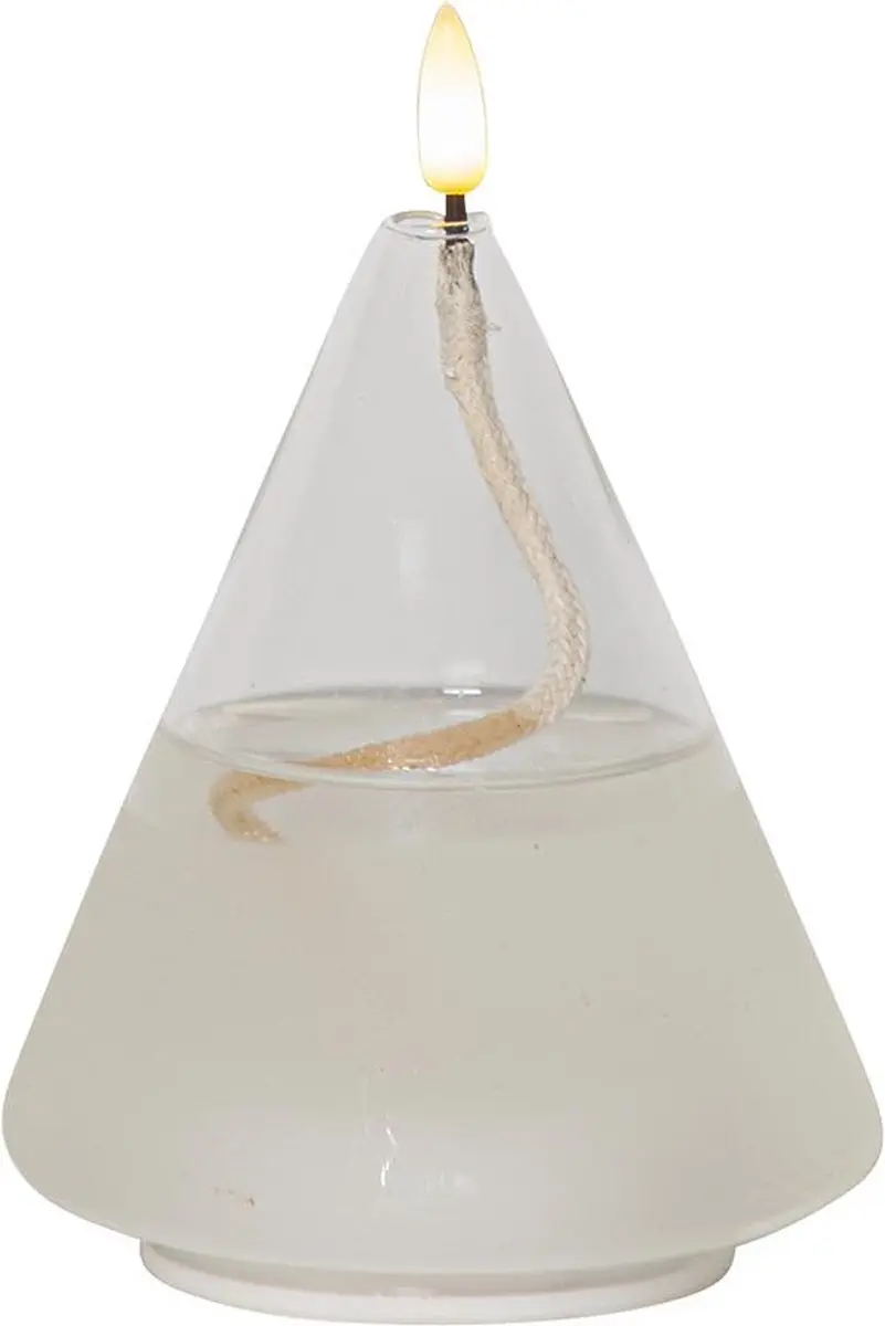 Star Trading Vlamdrijver, kegelvorm, glas, transparante was, olielamp ontwerp, w