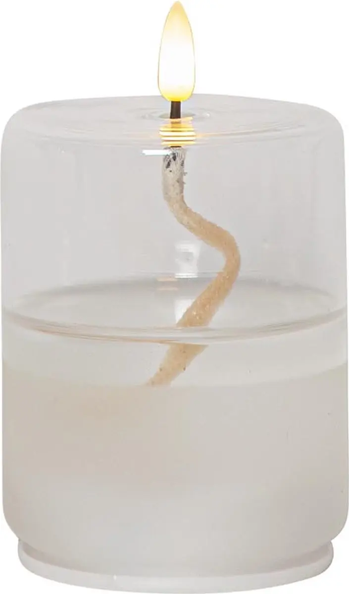 Star Trading Flame Float, glas, transparante was, olielamp ontwerp, warm wit, LE