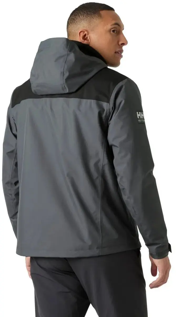 Helly Hansen Crew Midlayer 2 Hooded Jas - Thunder Grey - XL - afbeelding 2 van 4