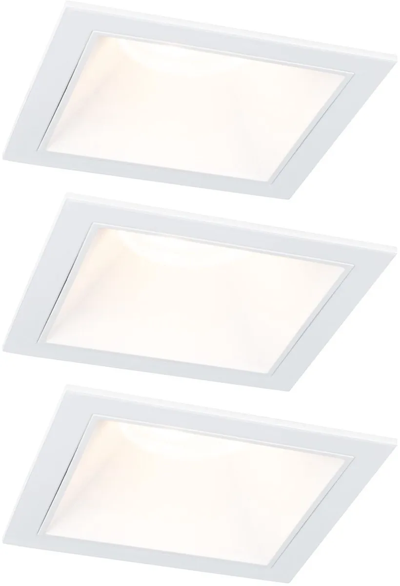Paulmann LED-inbouwlamp Cole Coin 3x6W 470lm 2700K - 3 Stuks