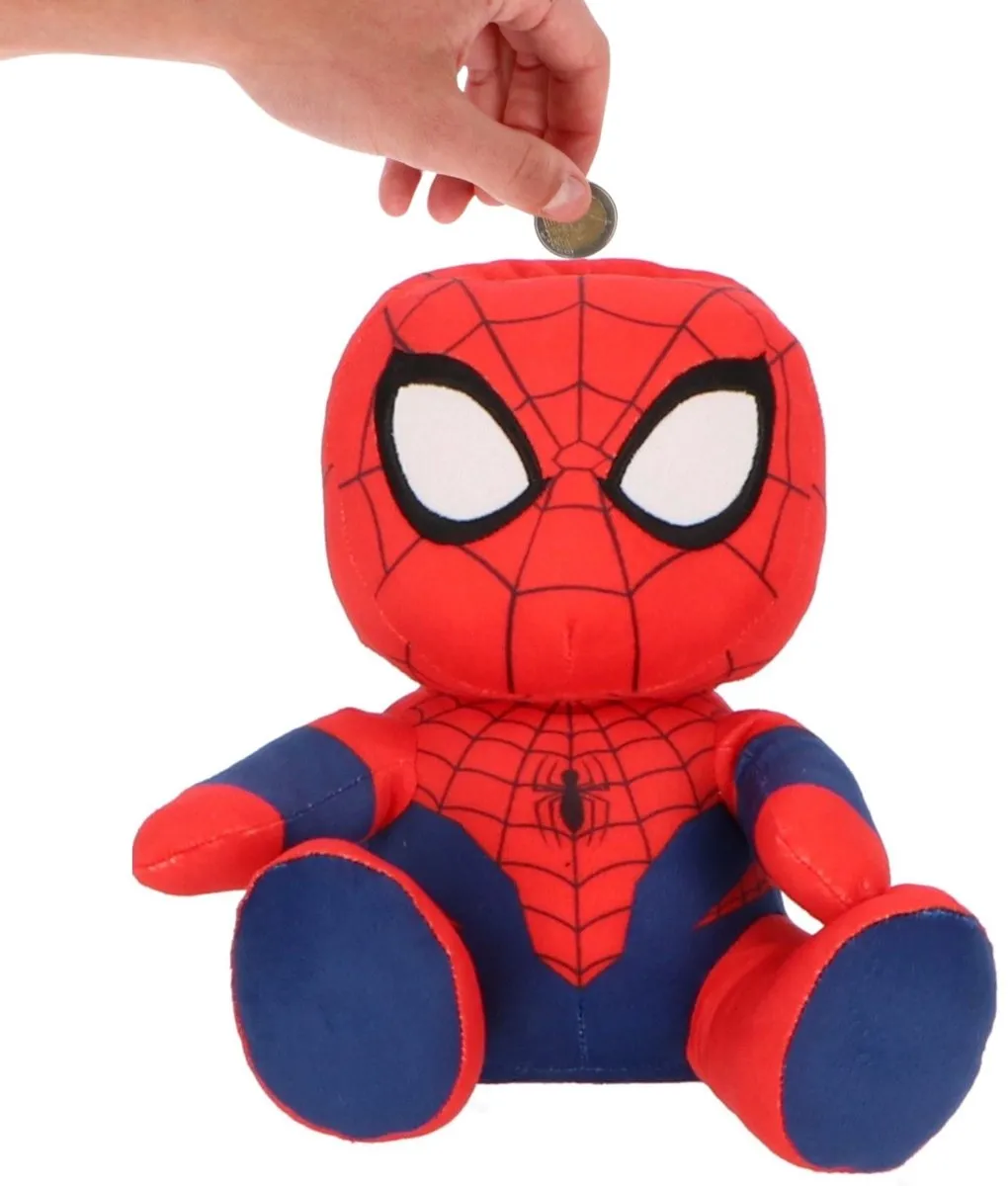 Disney Spiderman Knuffel Spaarpot - 20cm - Rood/Blauw