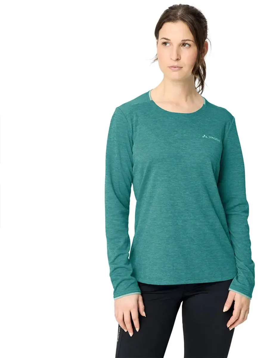 Vaude Essential T-shirt Met Lange Mouwen Groen 42 Vrouw