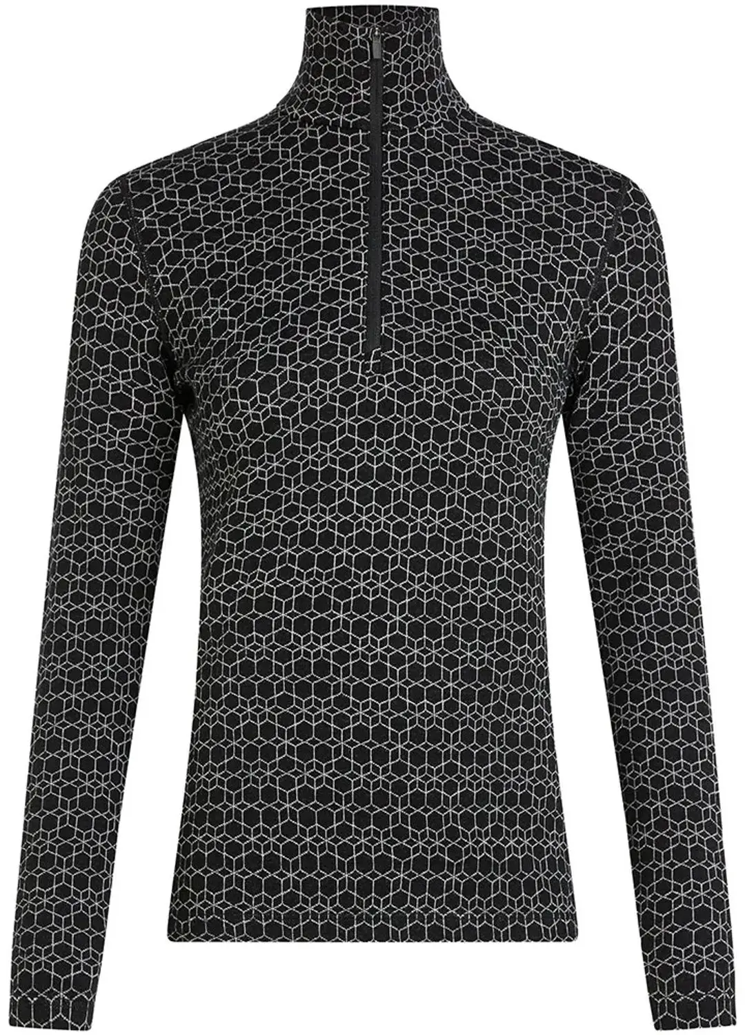 Icebreaker Vertex 260 Tech Half Zip Dames - Zwart - afbeelding 3 van 4