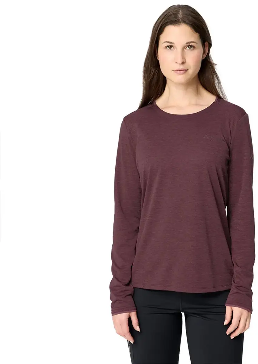 Vaude Essential T-shirt Met Lange Mouwen Paars 42 Vrouw