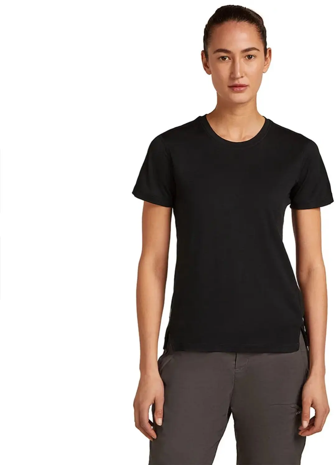Icebreaker 150 Ace T-shirt Met Korte Mouwen Zwart XS Vrouw