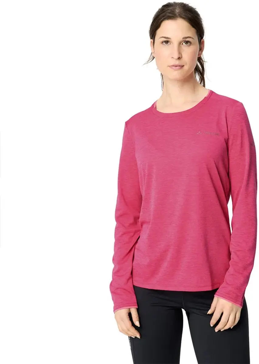 Vaude Essential T-shirt Met Lange Mouwen Roze 40 Vrouw