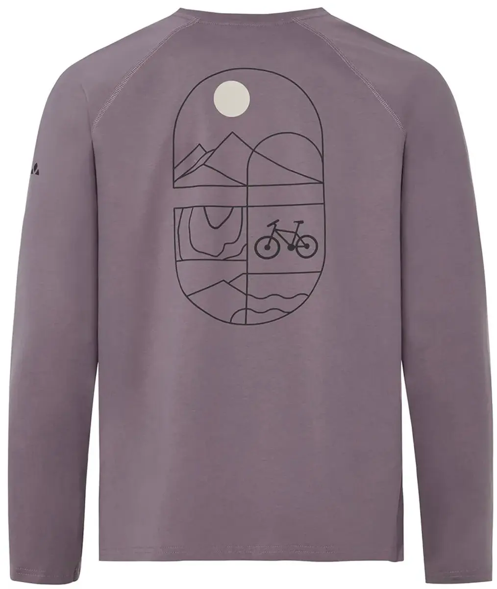 Vaude Cyclist Longsleeve T-Shirt - Purple Ash - L - afbeelding 3 van 4