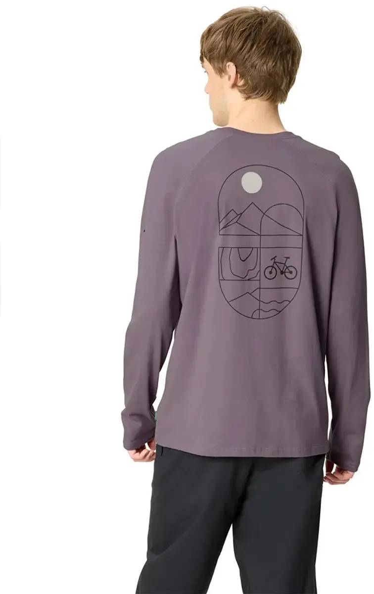 Vaude Cyclist Longsleeve T-Shirt - Purple Ash - L - afbeelding 2 van 4