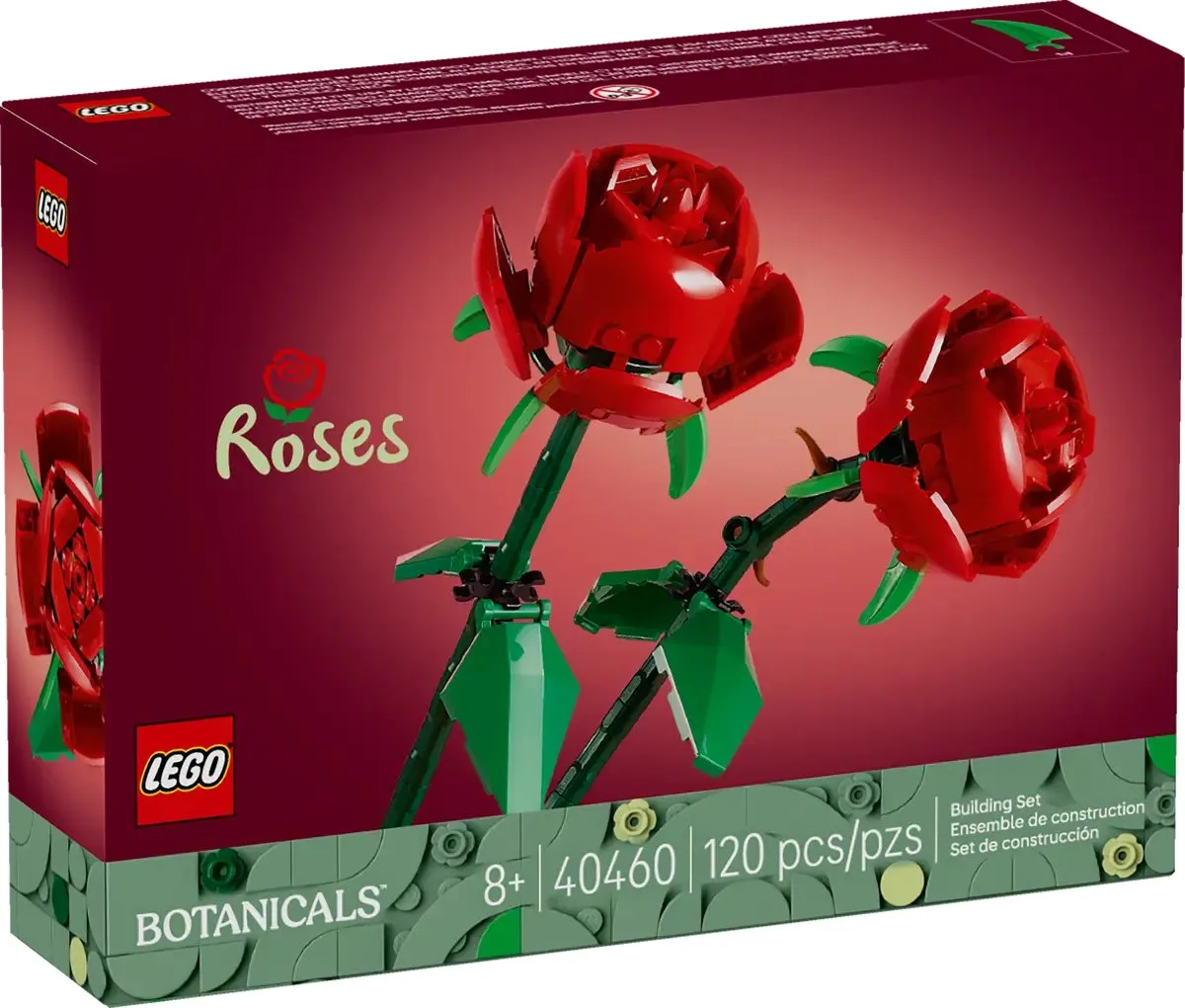 LEGO Iconic Rozen Botanical Collection 40460 - 120 Stukken - Roze