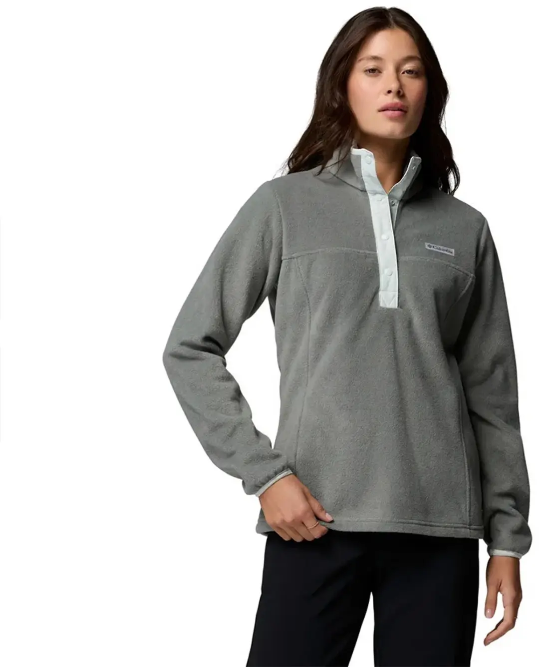 Columbia Benton Springs™ Ii Snap Fleece Met Halve Rits Grijs XL Vrouw