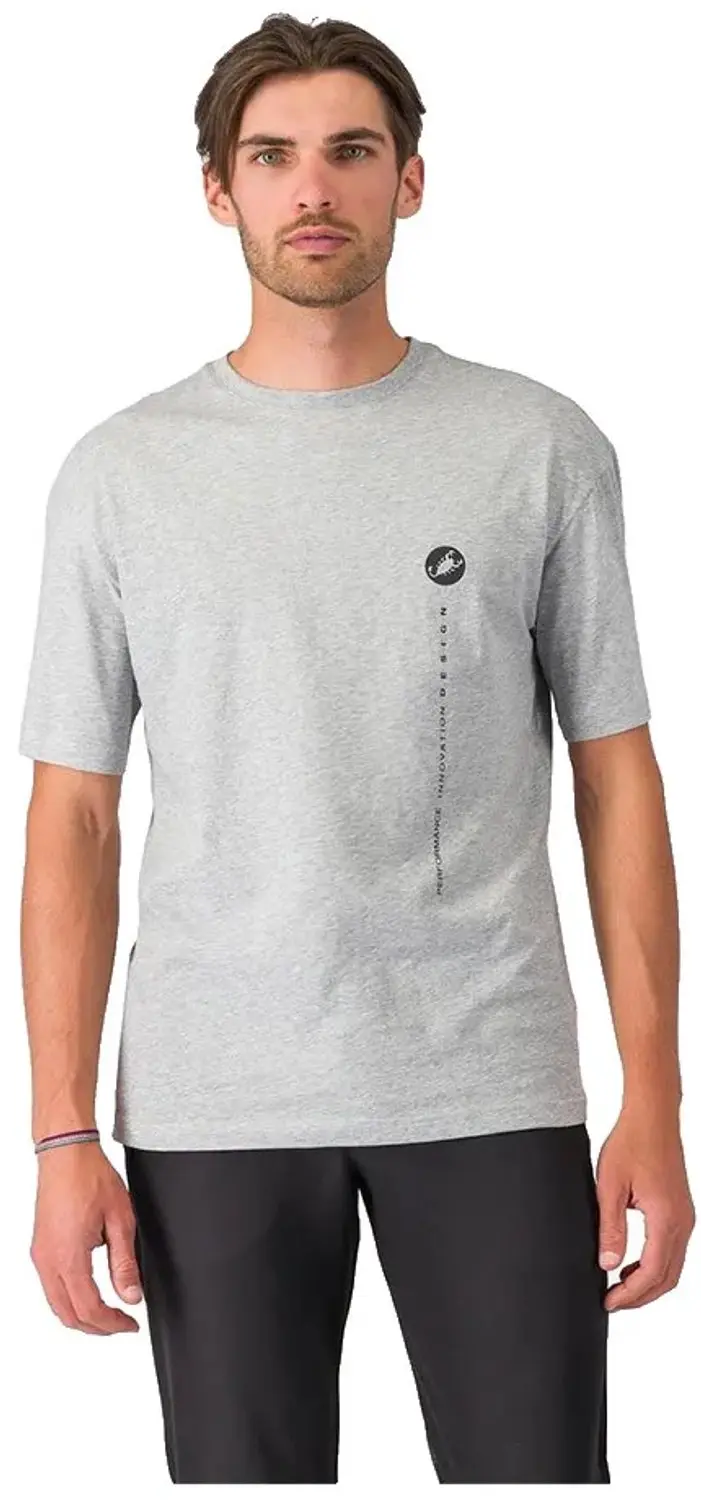 Castelli Innovation Logo T-shirt Met Korte Mouwen Grijs XL Man