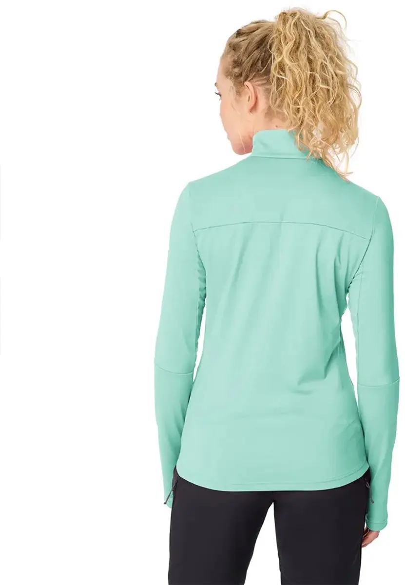 Vaude Livigno II Sweatshirt Met Halve Rits - Groen - 42 - afbeelding 2 van 4