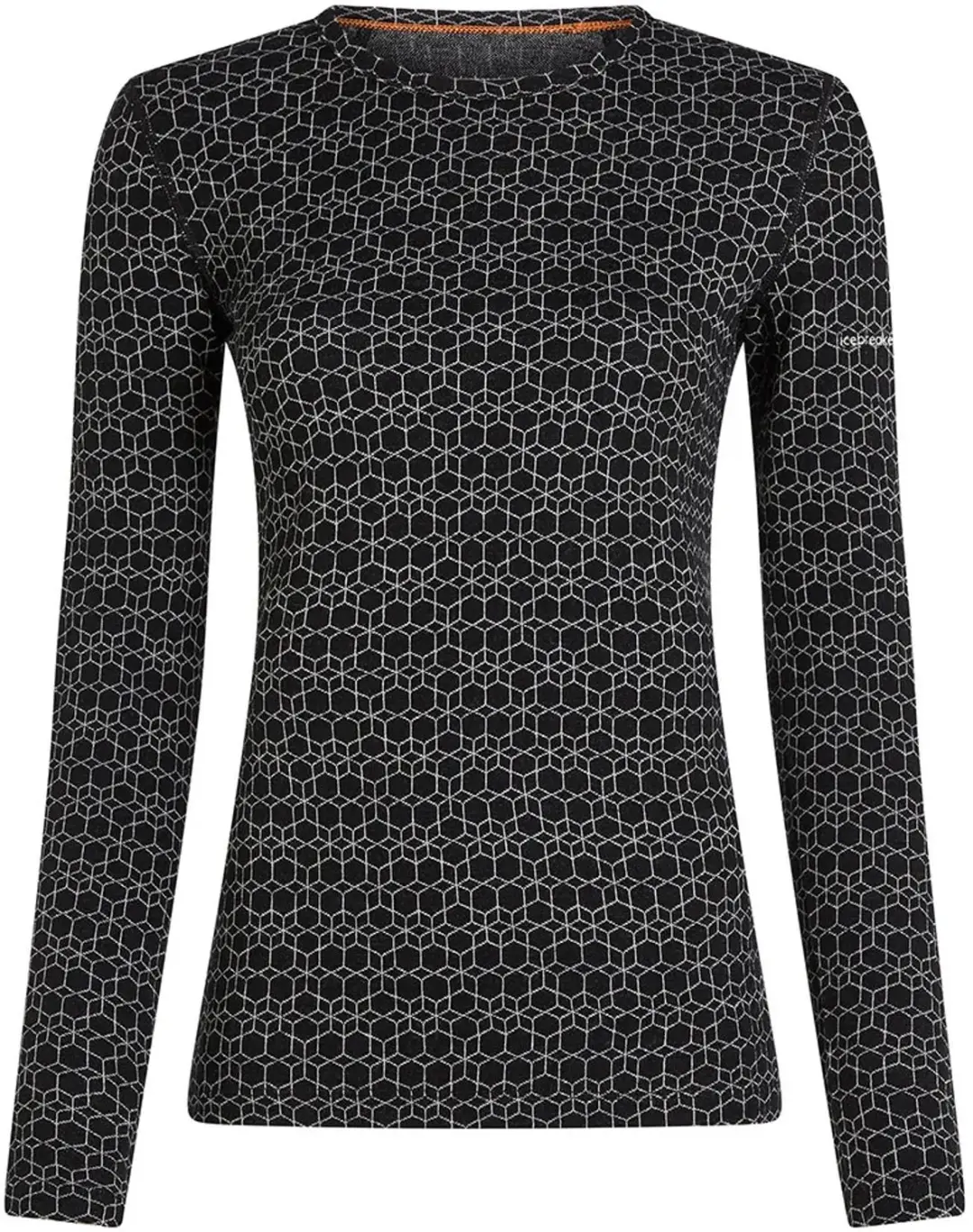 Icebreaker 260 Tech Vertex Alpgeo Dames Shirt - Zwart - afbeelding 3 van 4