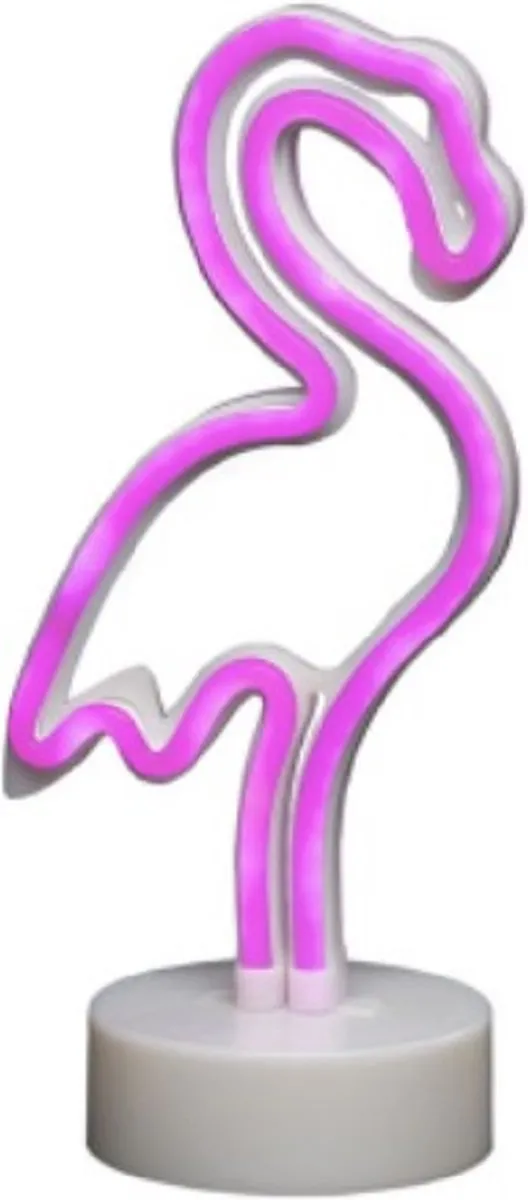 Konstsmide Roze Flamingo Lichtfiguur 28cm - RGB - Timer