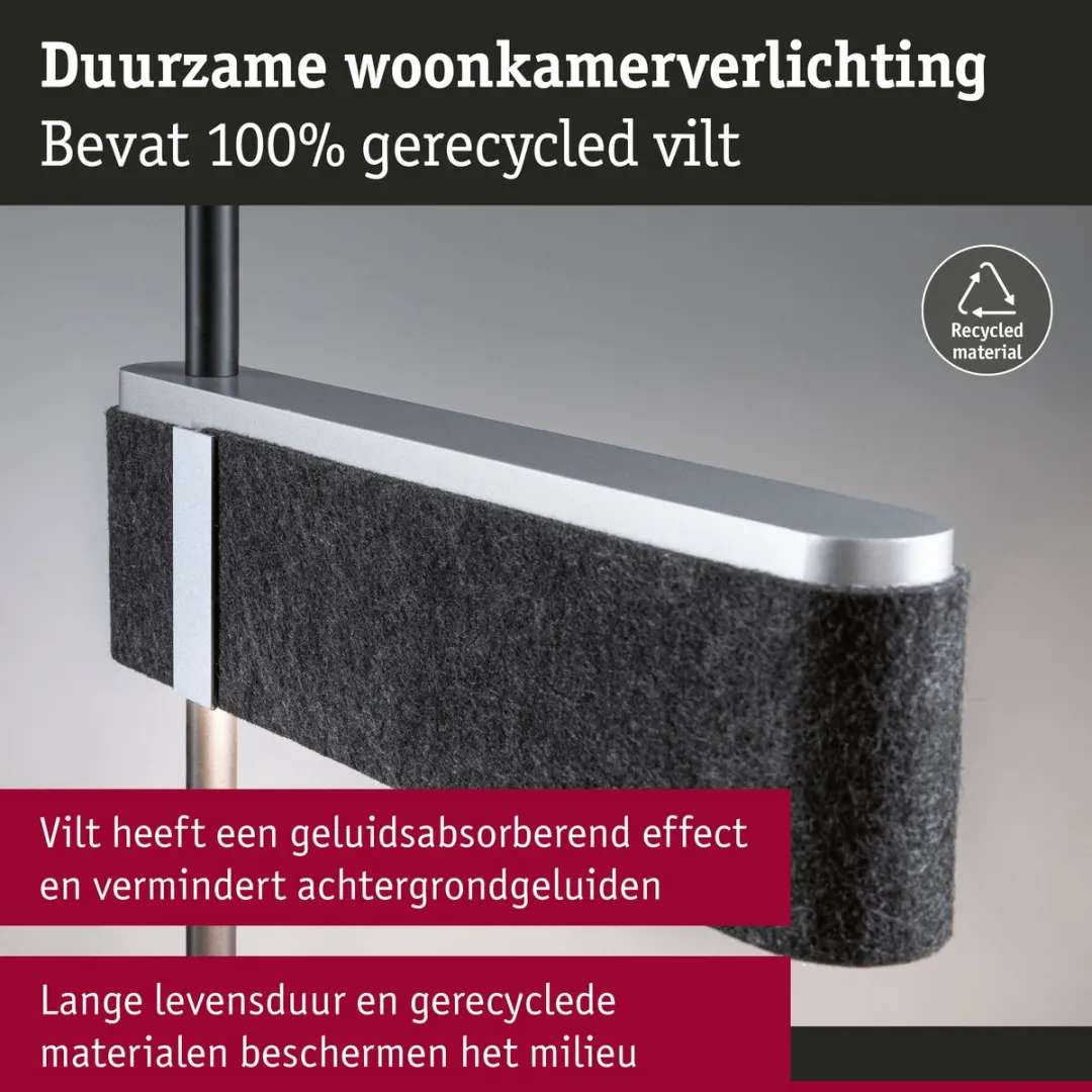 Paulmann Jagun Staande LED-lamp 20,4W 2700K - Antraciet - afbeelding 6 van 6