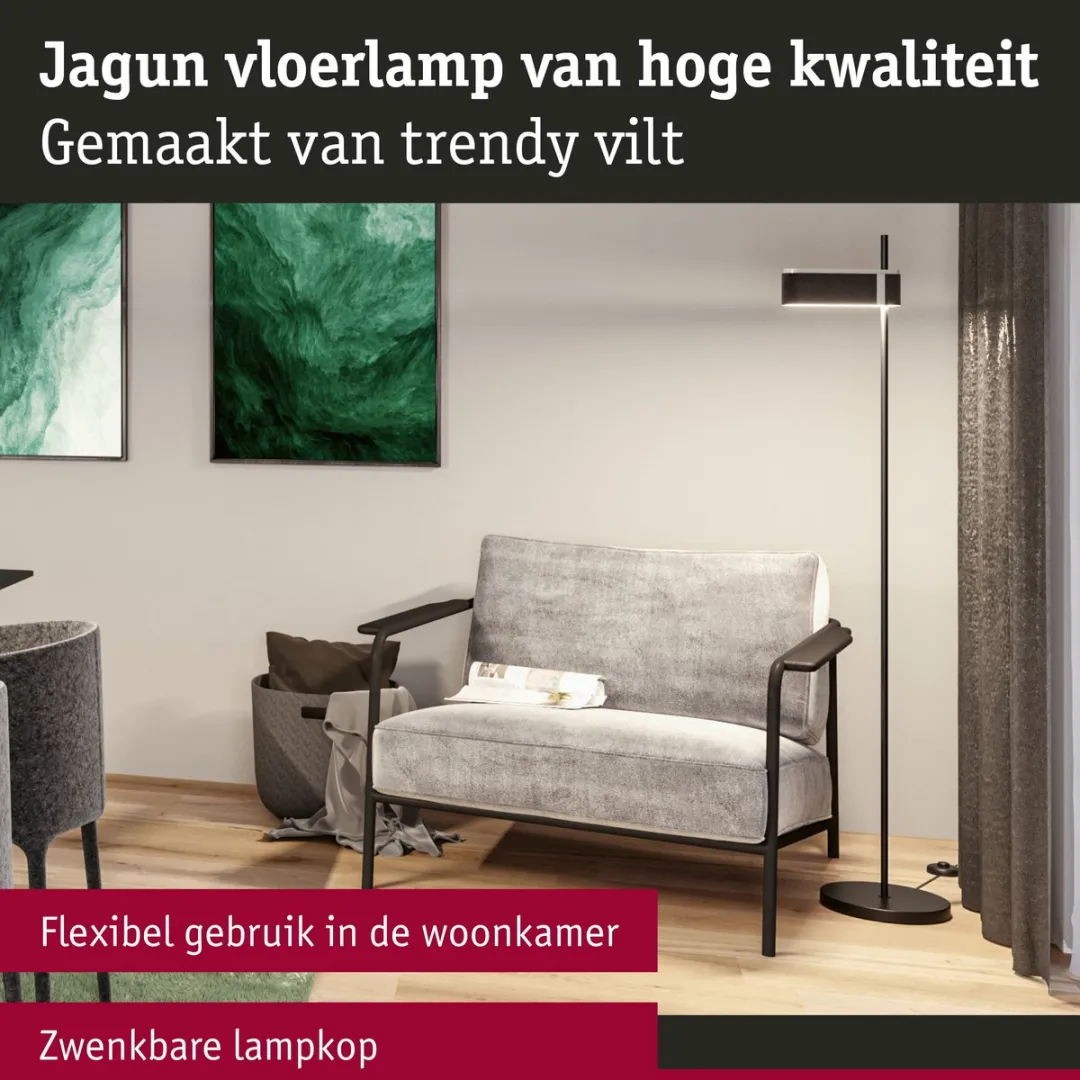 Paulmann Jagun Staande LED-lamp 20,4W 2700K - Antraciet