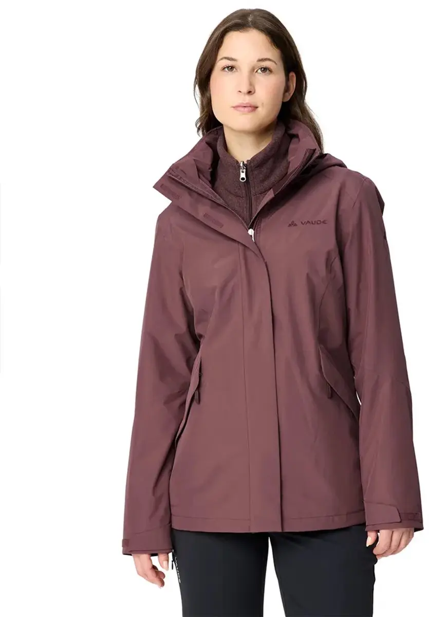 Vaude Rosemoor 3in1 Ii Afneembare Jas Paars 36 Vrouw