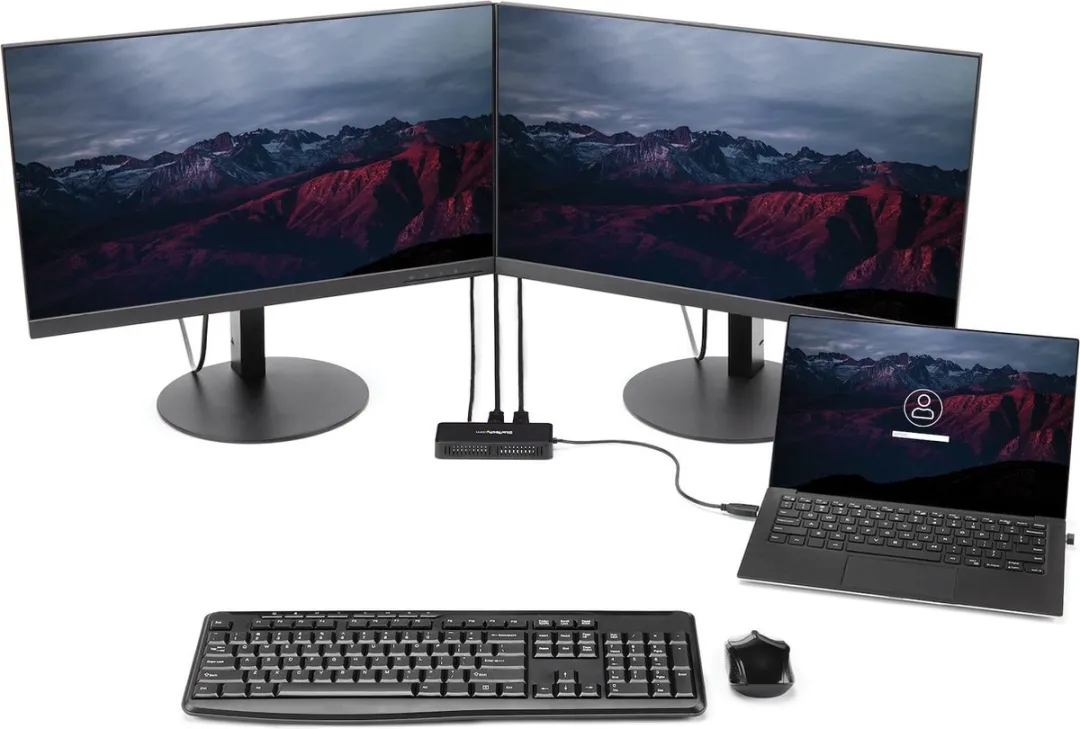 Startech USBA2DPGB USB 3.0 Mini Dock - Dual Monitor