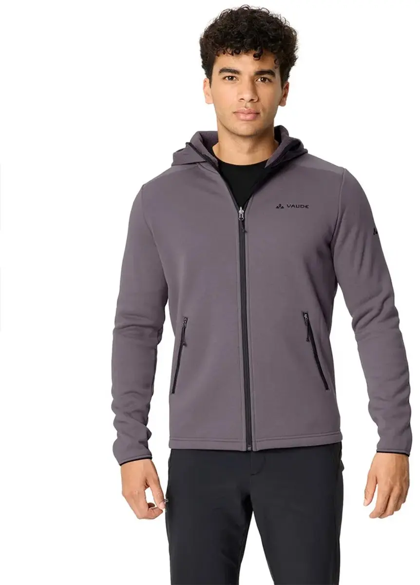 Vaude Idris Fleece Met Kap Grijs L Man