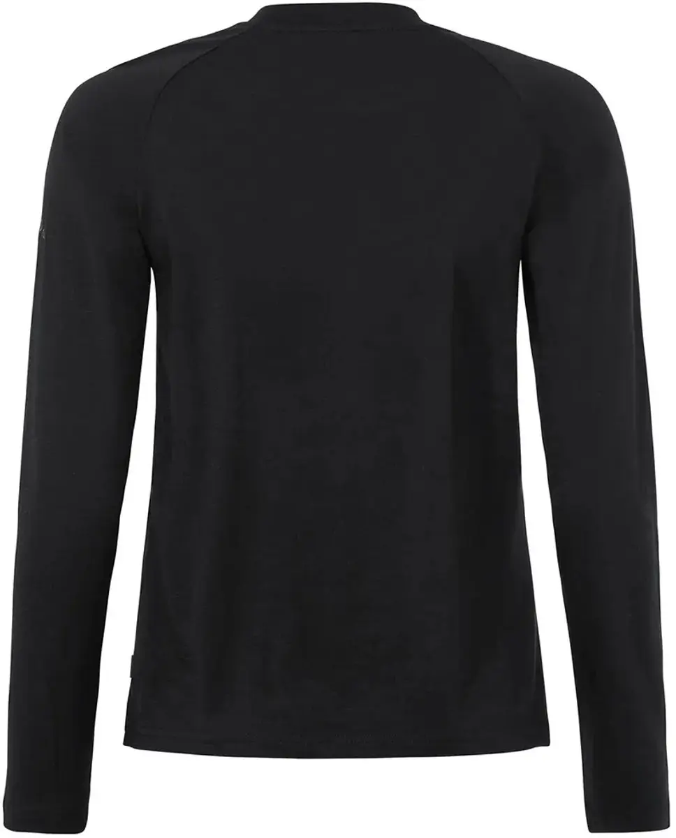 Vaude Essential Wol T-shirt Lange Mouwen Dames - Zwart - afbeelding 3 van 4