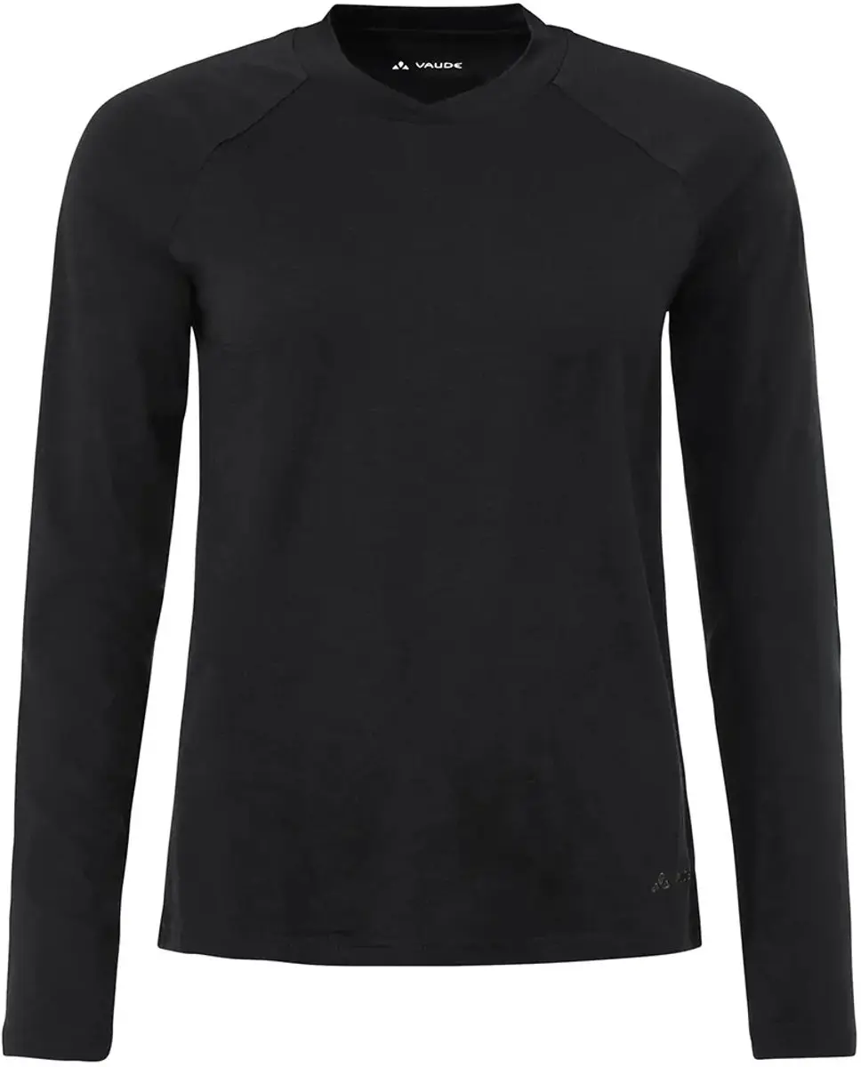 Vaude Essential Wol T-shirt Lange Mouwen Dames - Zwart - afbeelding 4 van 4