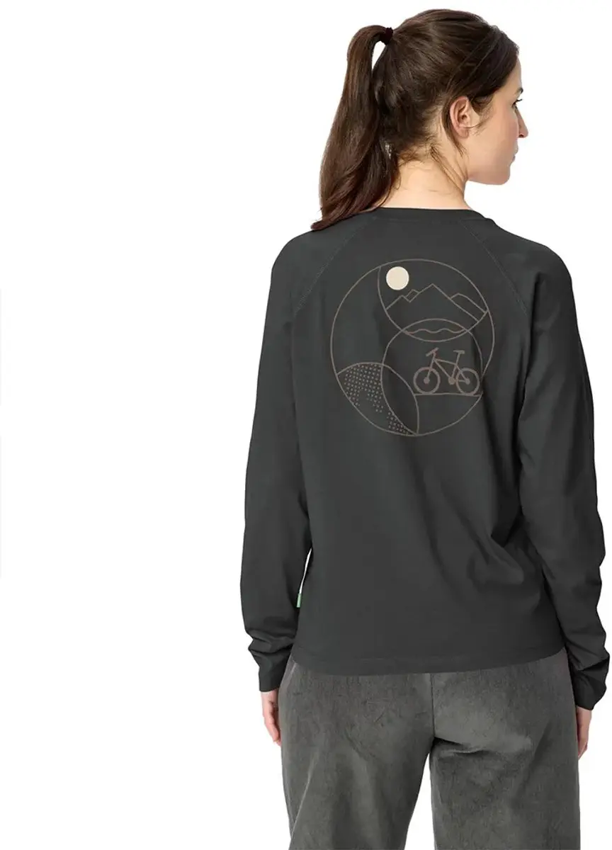 Vaude Cyclist Dames T-shirt Lange Mouwen - Graphite - 38 - afbeelding 2 van 3