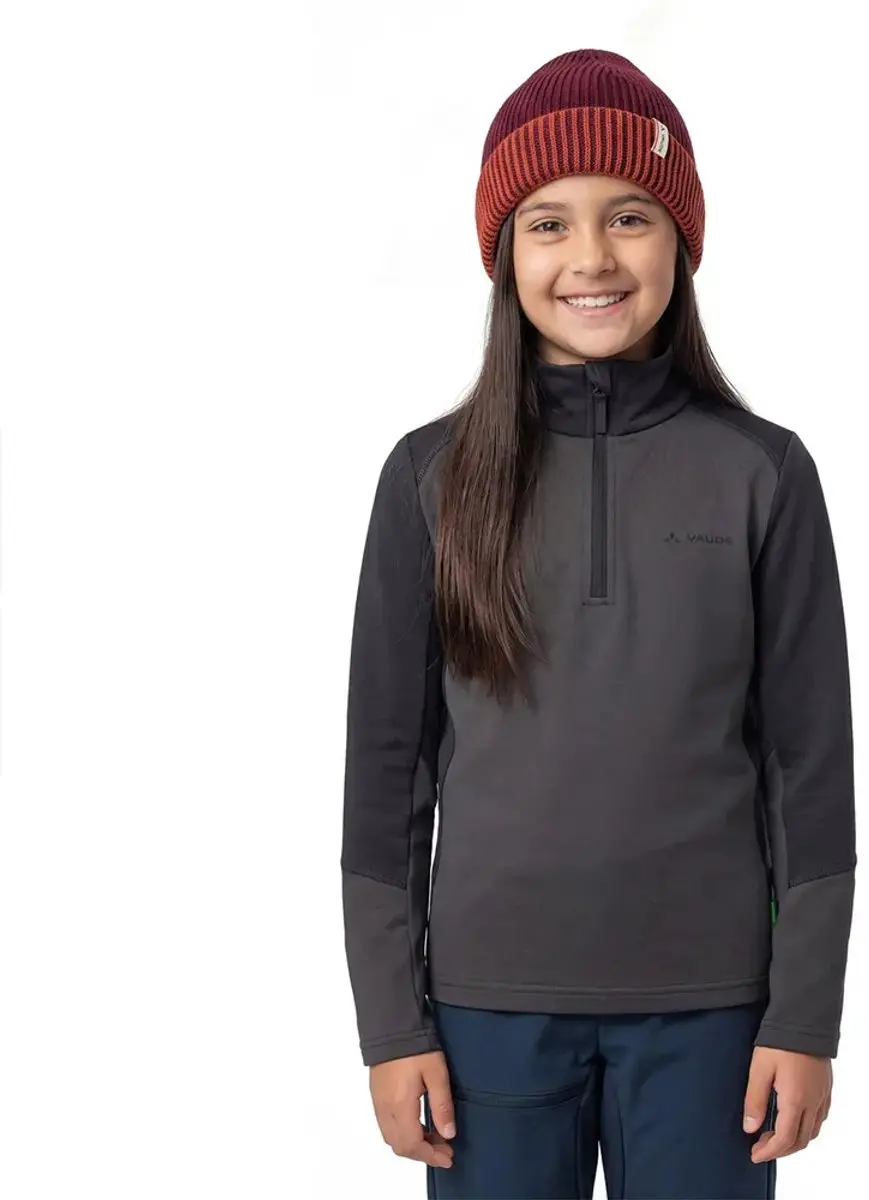 Vaude Livigno Sweatshirt Met Halve Rits Grijs 134-140 cm Kinderen