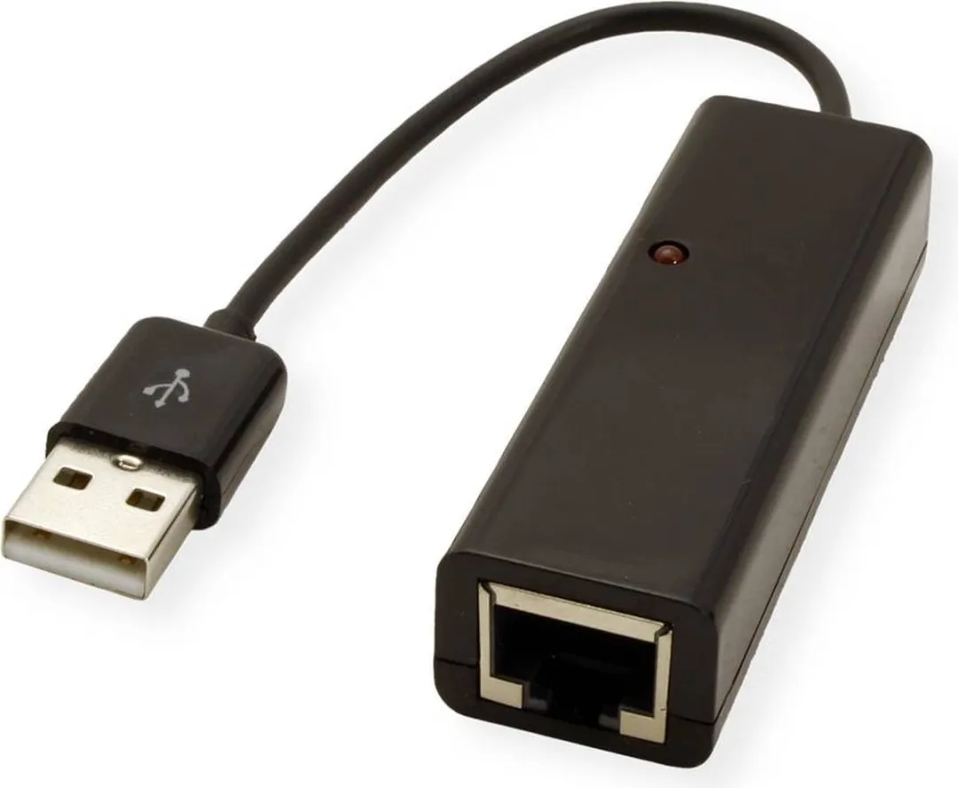 Value USB 2.0 naar RJ45 Converter - Zwart