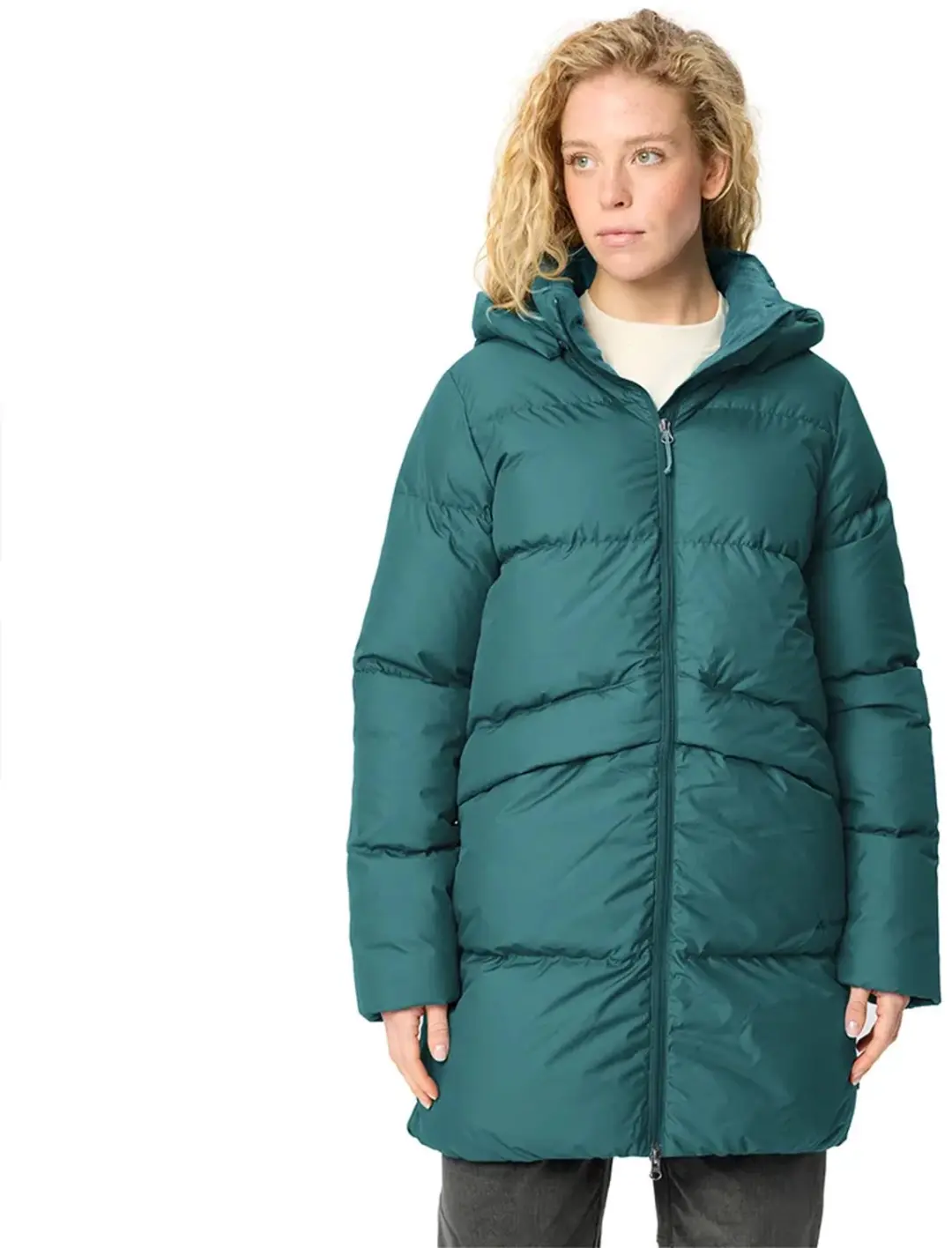 Vaude Annecy Ii Parka Groen,Blauw 36 Vrouw