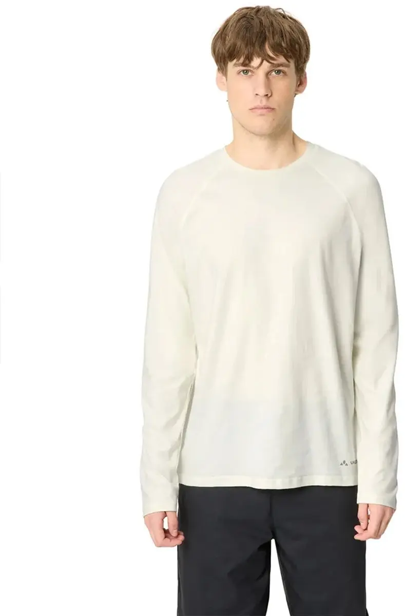 Vaude Cyclist T-shirt Met Lange Mouwen Wit M Man