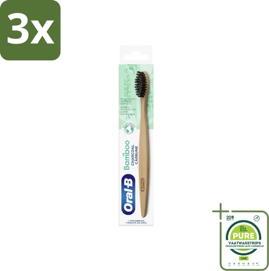 Oral-B Bamboe Tandenborstel Houtskool
