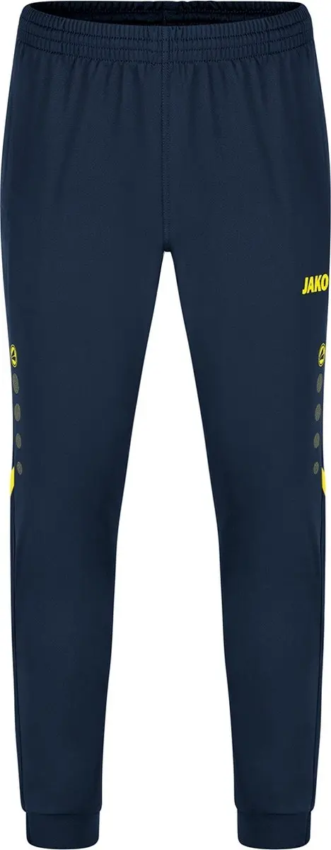 Jako Challenge Polyester Joggingbroek Heren - Marine/Fluogeel - afbeelding 3 van 4