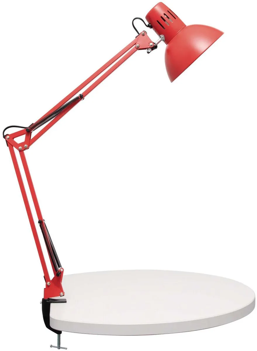 MAULstudy Bureaulamp Metaal Rood - E27 - afbeelding 6 van 6