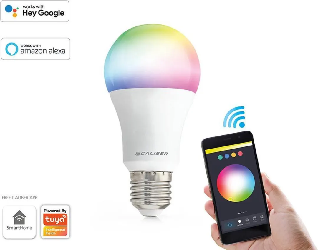 Caliber Smart Lamp E27 RGBW - 8W - Mat - Tuya Smart