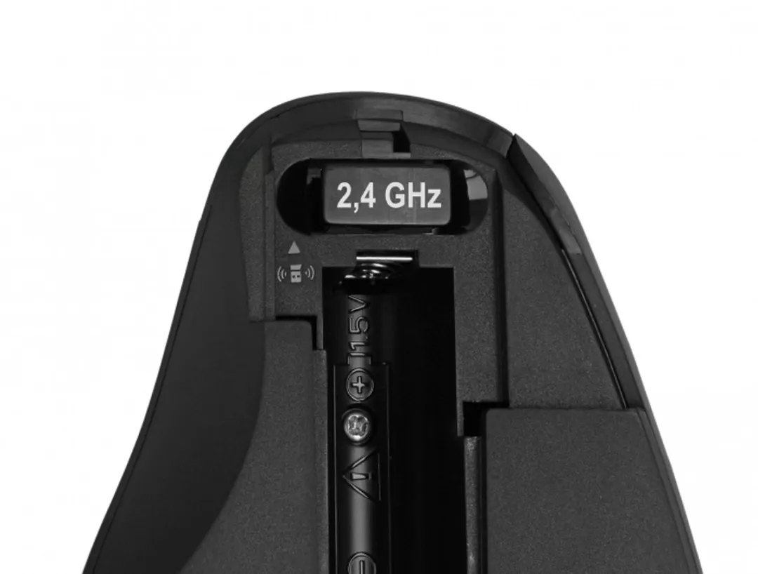Delock 12598 Draadloze USB Muis - 4 Knoppen 1600 DPI - Zwart - afbeelding 3 van 4