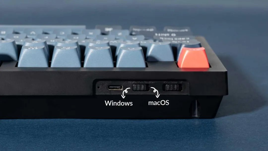 Keychron V5 Max V5M-D4 Toetsenbord - Banana Switch - Zwart