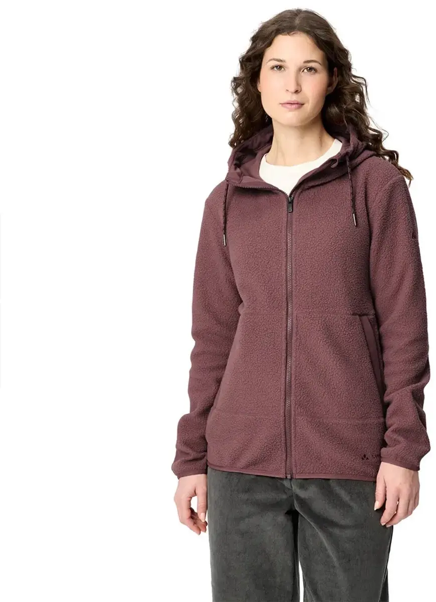 Vaude Manukau Ii Fleece Met Volledige Rits Bruin,Paars 40 Vrouw
