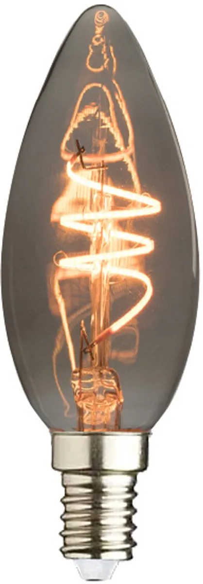Lybardo E14 Kaarslamp 8 Stuks - 4W 1800K Rookglas