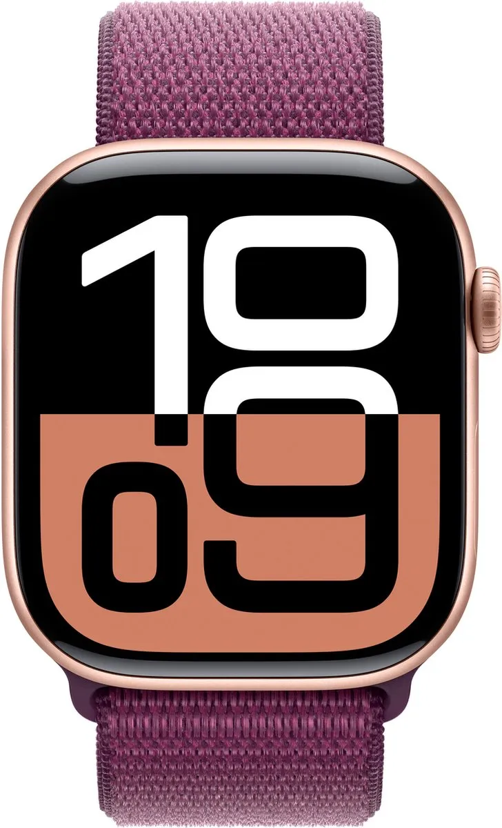 Apple Watch Series 10 46mm - Rosé Aluminium - Plum Band