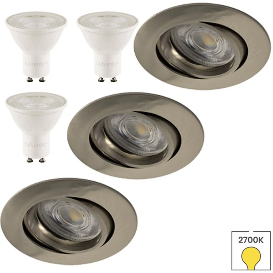 Lybardo Costa Inbouwspot 8-pack - 8 Stuks - Kantelbaar - Wit