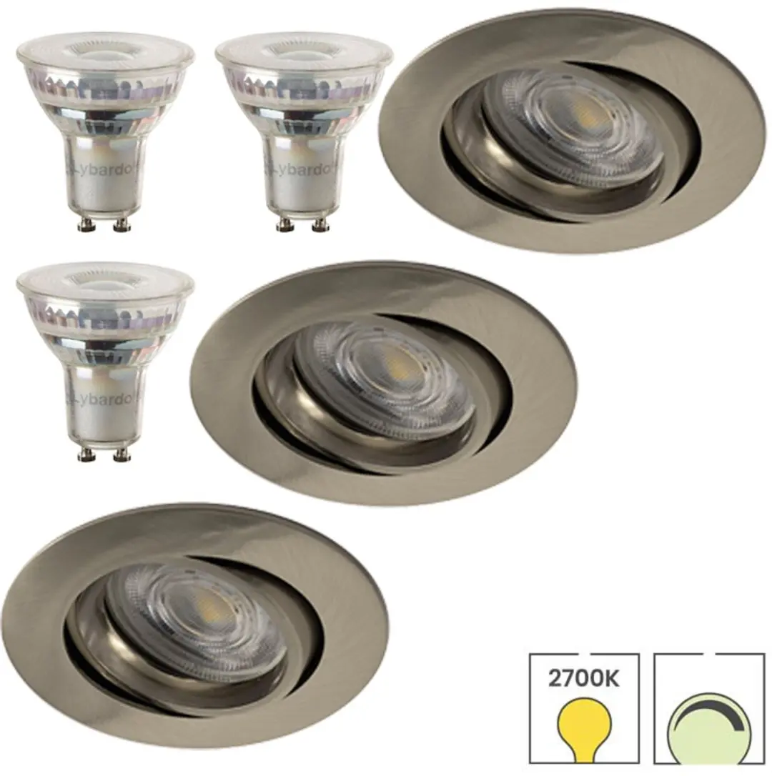 Lybardo Costa Inbouwspot 8-pack - 8 Stuks - Kantelbaar - Wit