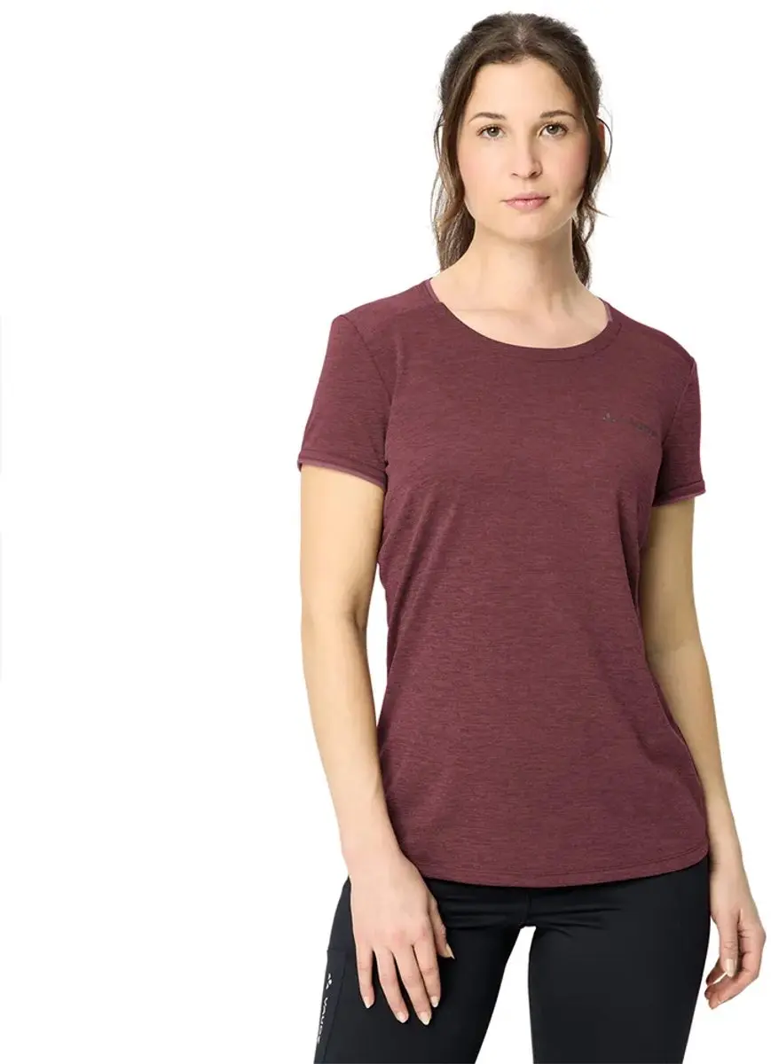 Vaude Essential T-shirt Met Korte Mouwen Paars 40 Vrouw
