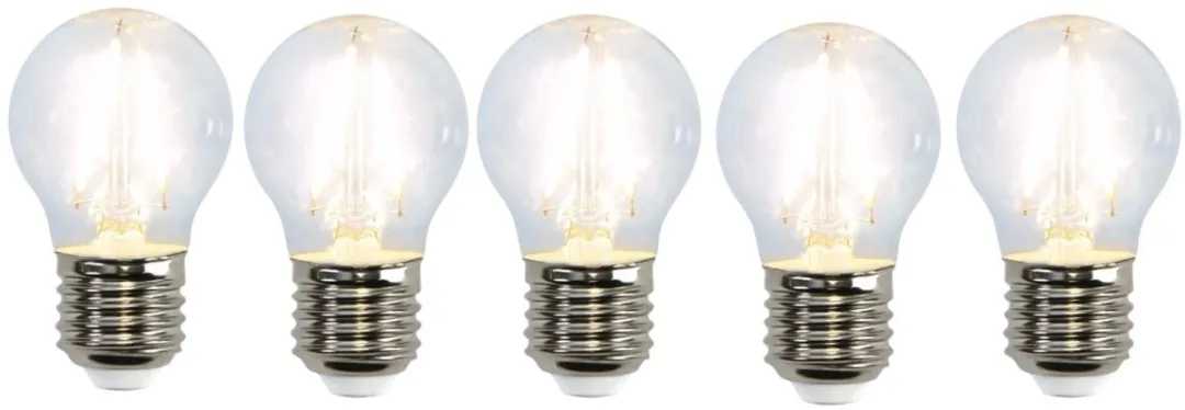 Star Trading Kogellamp E27 2.3W Koel Wit 5 Stuks