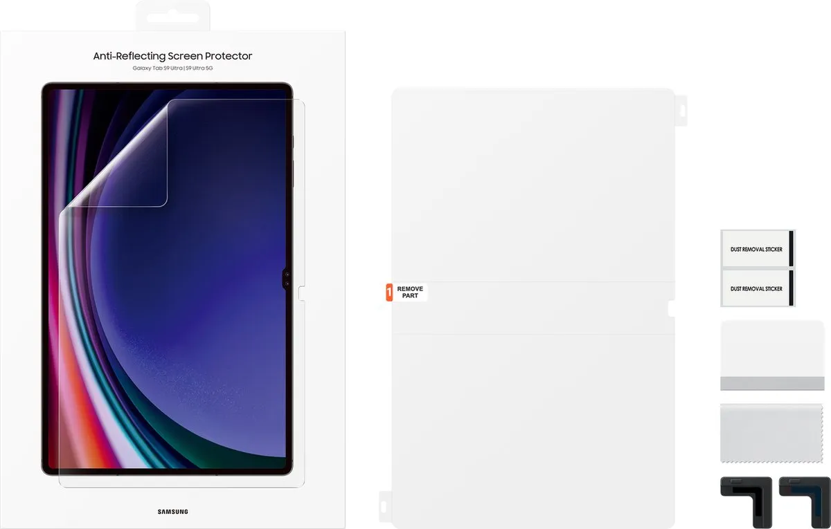 Samsung Galaxy Tab S9 Ultra EF-UX910CTEGWW Anti-Reflect Screenprotector - Transparant