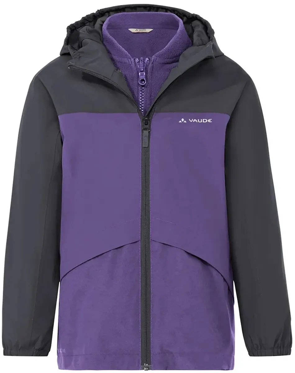 Vaude Escape 3in1 Jacket Afneembare Jas Paars 104 cm Kinderen