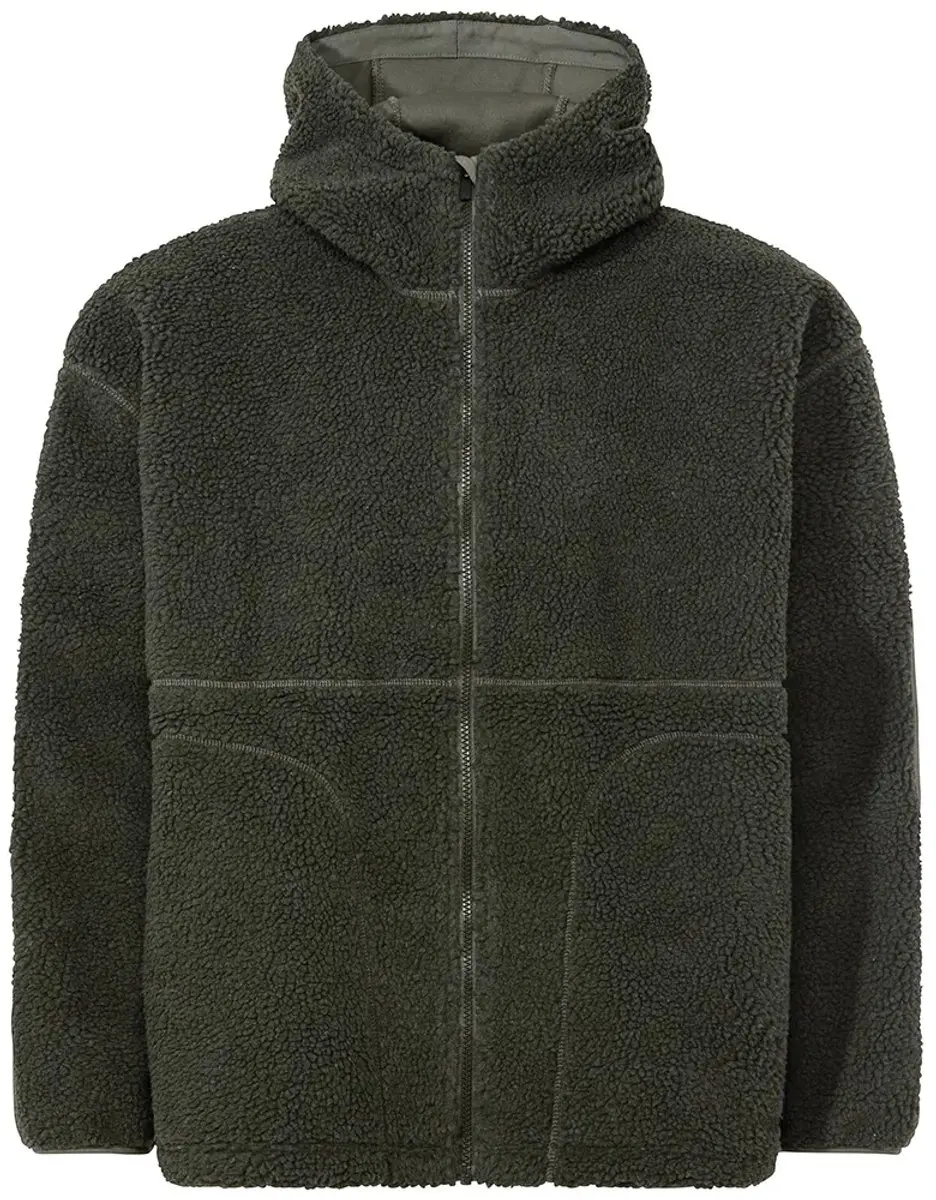 Vaude Manukau IV Hooded Fleece - Khaki - S - afbeelding 4 van 4