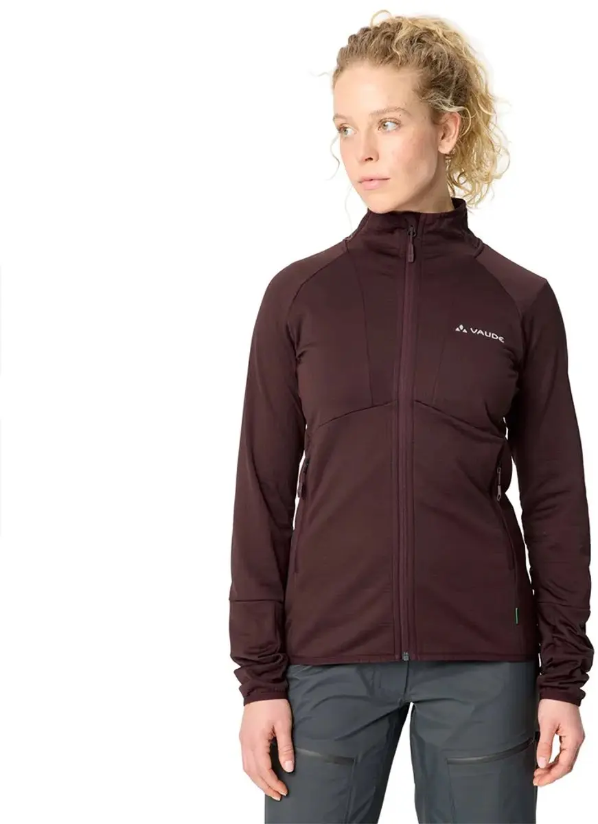 Vaude Monviso Ii Fleece Met Volledige Rits Paars 40 Vrouw