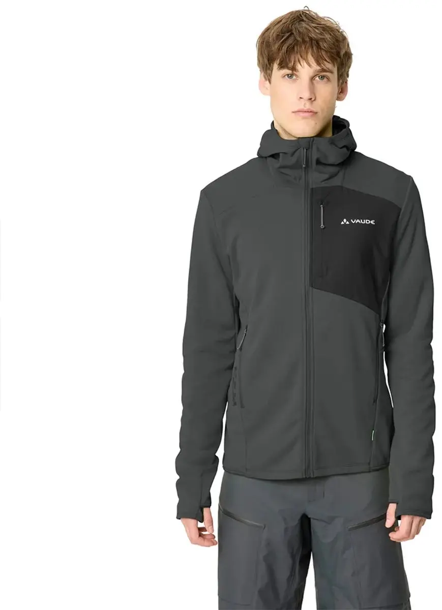 Vaude Monviso Iii Fleece Met Volledige Rits Grijs M Man